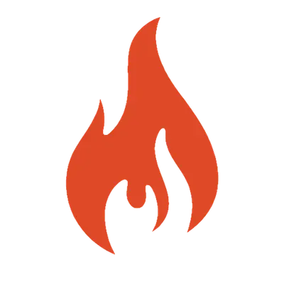 Orange-red flame icon