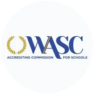 WASC logo with gold laurel wreath and text "Accrediting Commission for Schools"