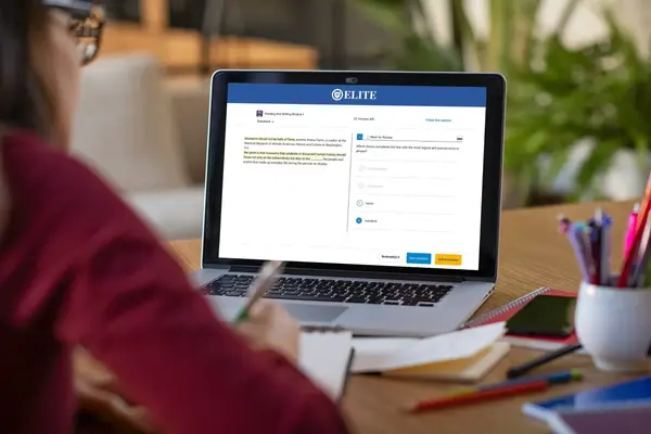 Elite Digital SAT Prep on Laptop